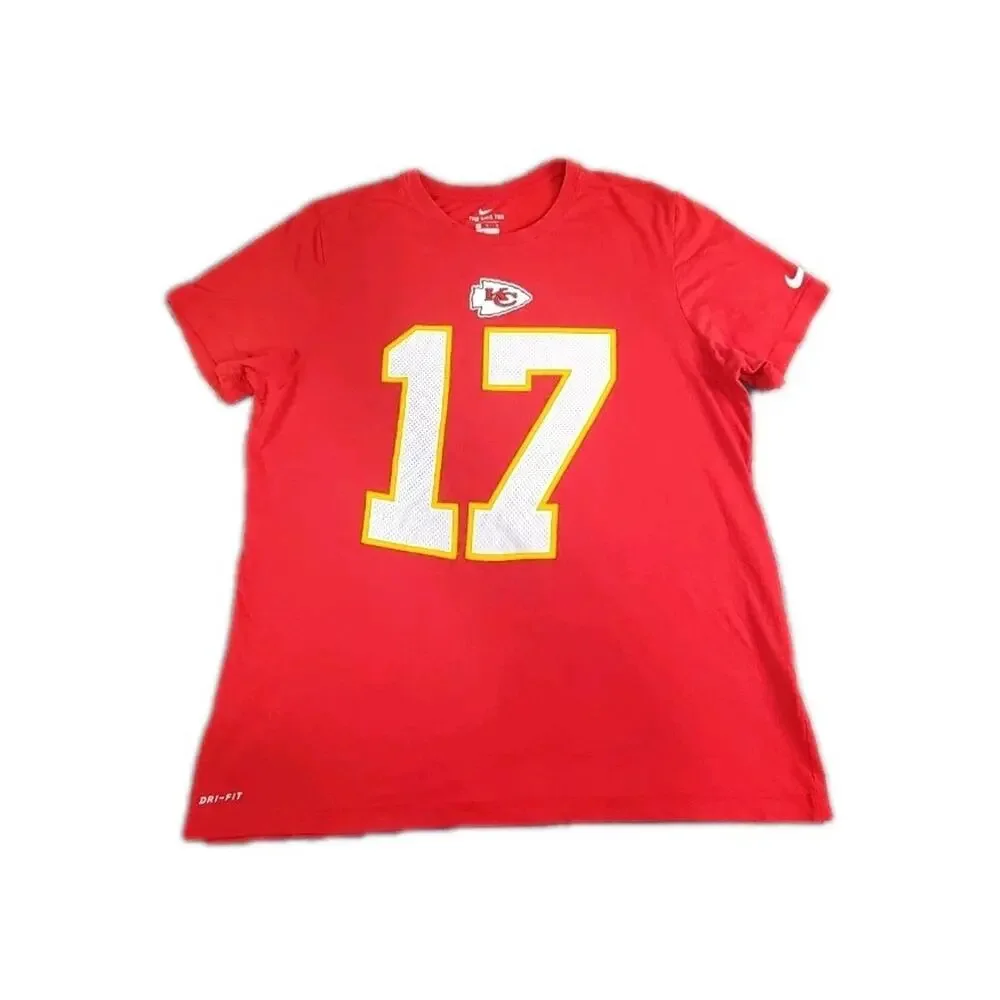 Nike Tee Kansas City Chiefs Sz XL Men's Red Hardman 17 Dri-Fit NFL Football C31